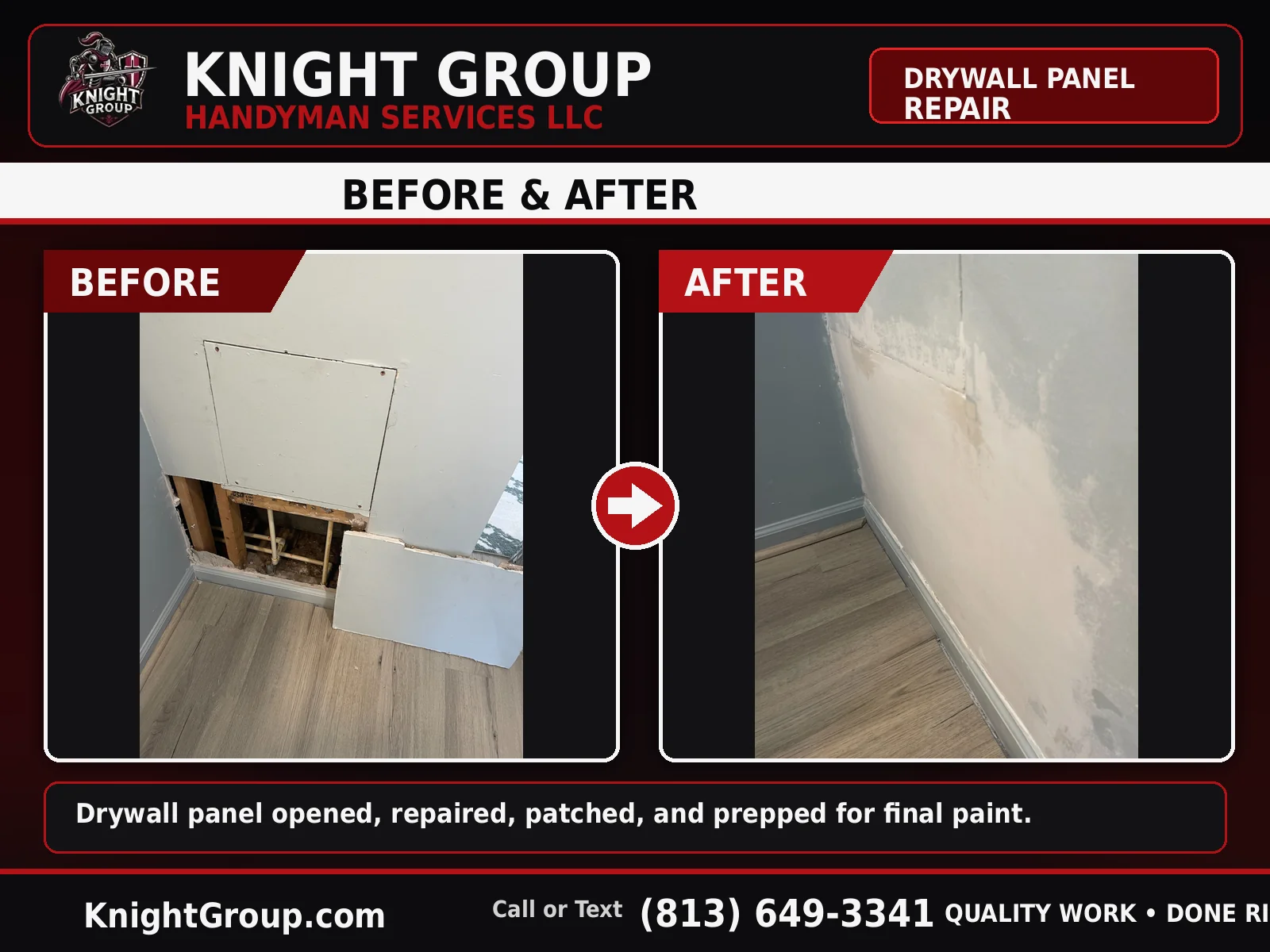 Jasmine Estates handyman project photo in Pasco County FL by Knight Group
