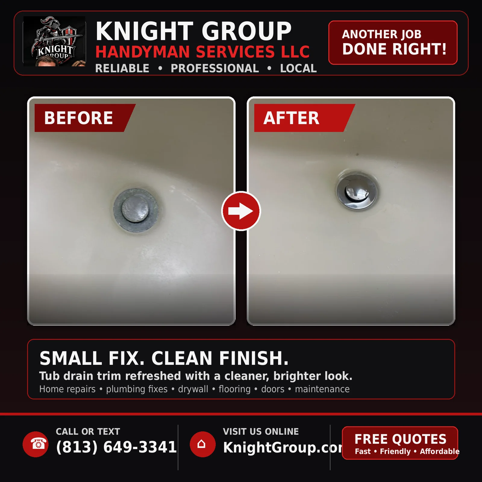 Holiday handyman project photo in Pasco County FL by Knight Group