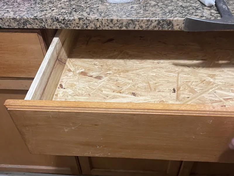 Kitchen Drawer and Ceiling Damage
