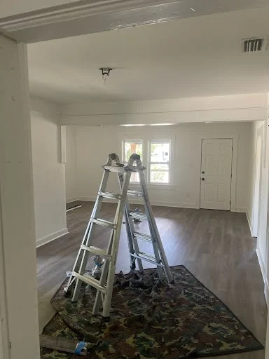Light fixture mounting location prepared — electrical work in Pinellas County FL by Knight Group