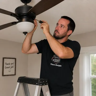 Electrical fixture service background photo