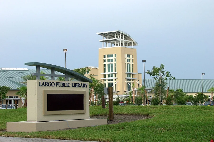 Largo Public Library in central Largo — Knight Group handyman service area