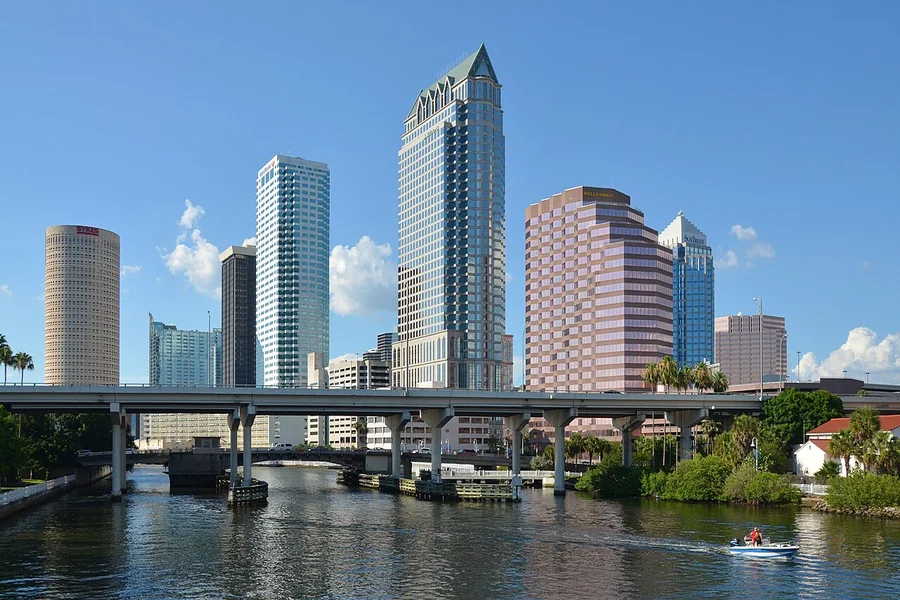 Downtown Tampa skyline along the Hillsborough River — Knight Group handyman service area