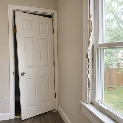 Doors and windows service background photo